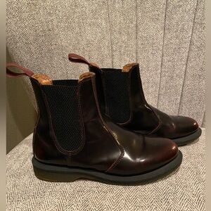 Dr. (Doc) Martens Chelsea Boots,  Cherry Red Slip On, US M 6